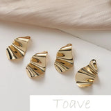 Gold-Clad Copper Plated Water Drop Pendant DIY Earrings Necklace Accessories