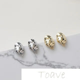 Gold-Clad Copper Plated Irregular Oval Silver Needle Earrings Material