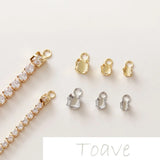 Gold-Plated Rhinestone Zircon Chain Head