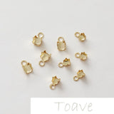 Gold-Plated Rhinestone Zircon Chain Head