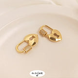 Gold Zircon Cat Butterfly Heart Necklace Connector Pendant