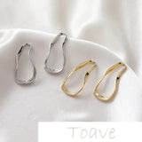 Gold-Twisted Hollow DIY Earrings Photo Frame Material