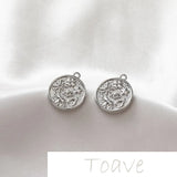 Gold Star Elephant Coin Pendant DIY Earrings Necklace Material