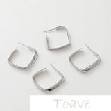 Gold C-Shaped Earrings DIY Material Accessory