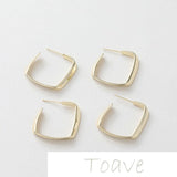 Gold C-Shaped Earrings DIY Material Accessory