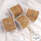 Gold-coated Heart Disc Sunflower Chain Cross DIY Jewelry Loose Chain