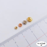 Gold-Coated Copper Plated Rose Spacer Beads for DIY Bracelet Jewelry