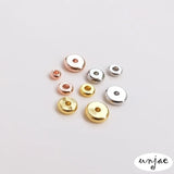 Gold-Coated Copper Plated Rose Spacer Beads for DIY Bracelet Jewelry