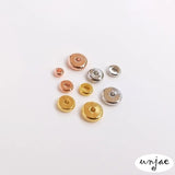 Gold-Coated Copper Plated Rose Spacer Beads for DIY Bracelet Jewelry