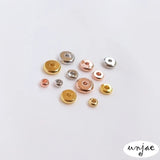 Gold-Coated Copper Plated Rose Spacer Beads for DIY Bracelet Jewelry
