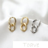 Gold Metal Chain Silver Needle Earrings DIY Hand-made Accessories