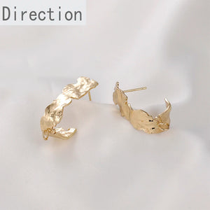 Gold Tin Foil Ear Acupuncture DIY Jewelry