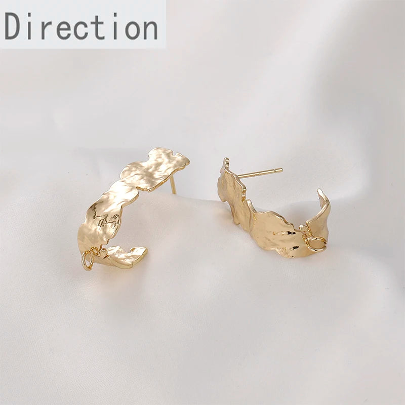 Gold Tin Foil Ear Acupuncture DIY Jewelry