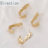 Gold Tin Foil Ear Acupuncture DIY Jewelry