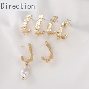 Gold Tin Foil Ear Acupuncture DIY Jewelry