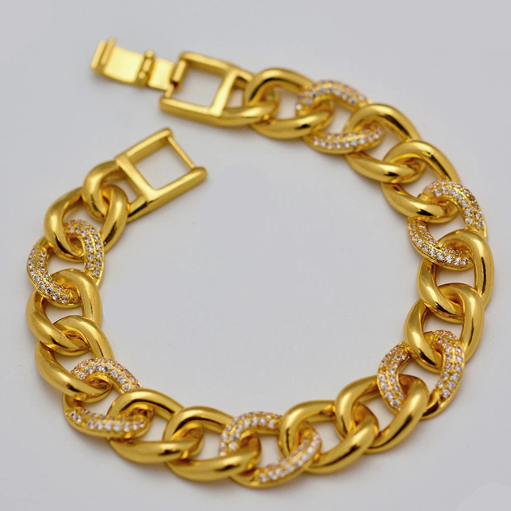 Vintage Crystal Zircon Micro-inlaid Bracelet