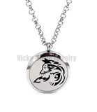 Rose Fox Aroma Diffuser Locket Necklace