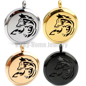 Rose Fox Aroma Diffuser Locket Necklace