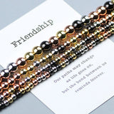 Silver Plated Copper Beads 3-8mm Spacer Ball Charm for DIY Bracelet Jewelry