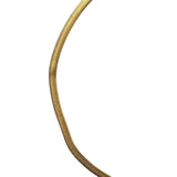 Gold Stainless Steel Snake Chain Necklace with Initial Pendant