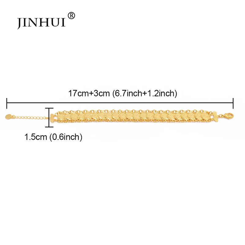 Coin Bracelet for Women Charm Bracelets Girl Friendship Wedding