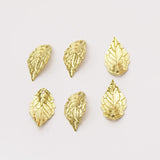 Metal Leaf Beads Charms for Jewelry Making 50 pcs