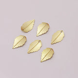 Metal Leaf Beads Charms for Jewelry Making 50 pcs