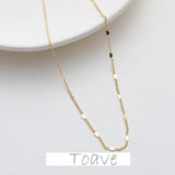Gold Flat Chain Love Necklace DIY Material