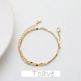 Gold Flat Chain Love Necklace DIY Material