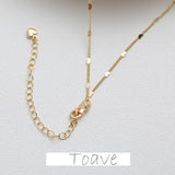 Gold Flat Chain Love Necklace DIY Material