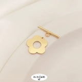 Gold Plum Blossom OT Buckle for DIY Jewelry