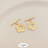 Gold Plum Blossom OT Buckle for DIY Jewelry