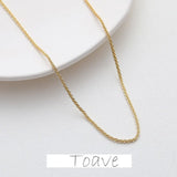Gold Color-Preserving Necklace Fine Chain DIY Accessories