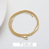 Gold Color-Preserving Necklace Fine Chain DIY Accessories