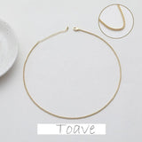 Gold Color-Preserving Necklace Fine Chain DIY Accessories