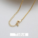 Gold Color-Preserving Necklace Fine Chain DIY Accessories