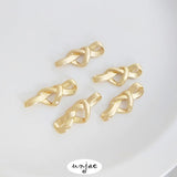 Gold Peach Heart Knot Connector Love Bow DIY Jewelry Accessories
