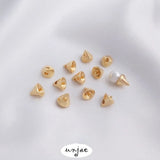Gold Color-Preserving Bead Holder Pendant for Necklace DIY