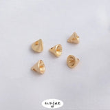 Gold Color-Preserving Bead Holder Pendant for Necklace DIY