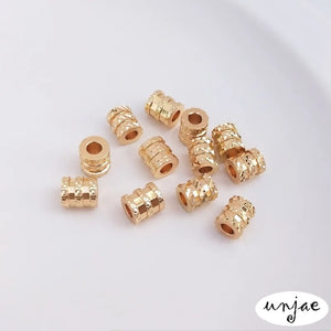 Gold Color-Preserving Pendant Flower Tube Bead DIY Bracelet