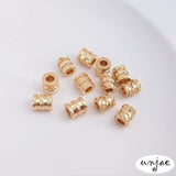 Gold Color-Preserving Pendant Flower Tube Bead DIY Bracelet