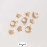 Gold Star & Moon Pendant Jewelry DIY Accessories