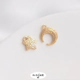 Gold Star & Moon Pendant Jewelry DIY Accessories