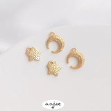 Gold Star & Moon Pendant Jewelry DIY Accessories