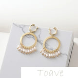 Gold-covered Earrings DIY Jewelry Silver Needle Accessories