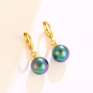 Gold-Plated 24k Earrings & Faux Pearl Earrings Set