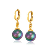 Gold-Plated 24k Earrings & Faux Pearl Earrings Set