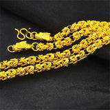 24k Plated Rope Necklace for Men