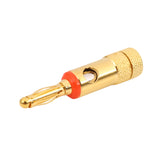 4pcs 4mm Plated Banana Plugs Red