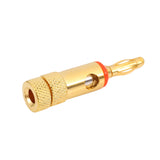 4pcs 4mm Plated Banana Plugs Red